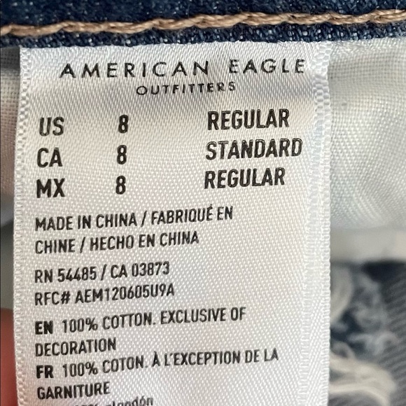 American Eagle Tomgirl sz 8 - Picture 4 of 6